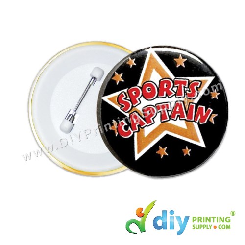 Button Badge Pin With Mylar (100 ± Pcs/Pkt)
