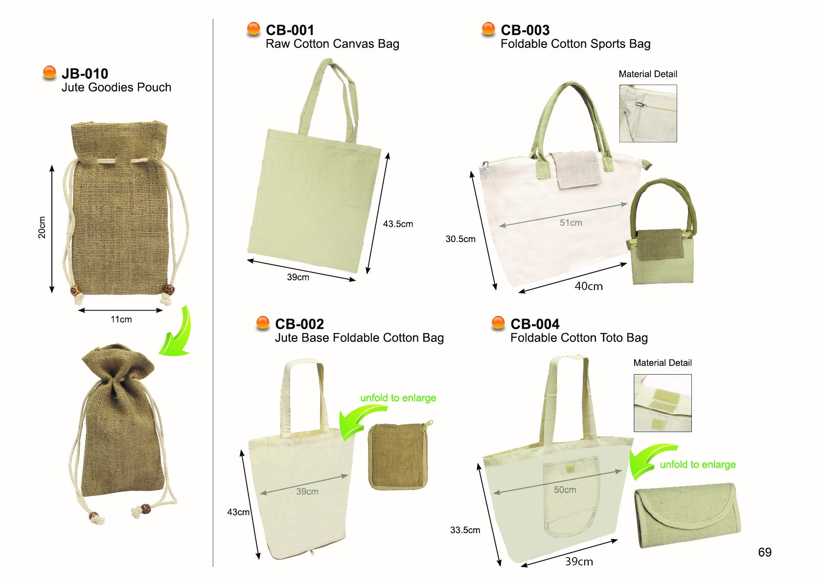 JUTE, CANVAS AND COTTON BAGS