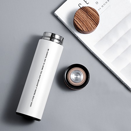 WOOD Premium Stainless Steel Thermos - 500ml