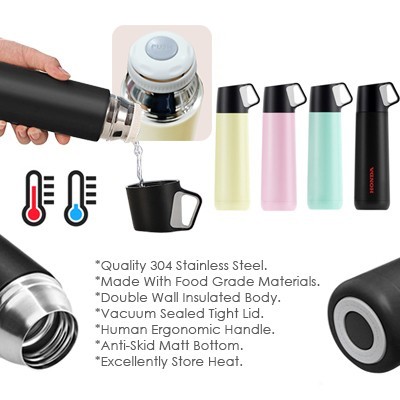 XD Stainless Steel Vacuum Thermos Flask - 500ml