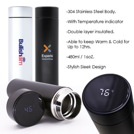 SMART LED Display Premium Thermos Flask - 500ml