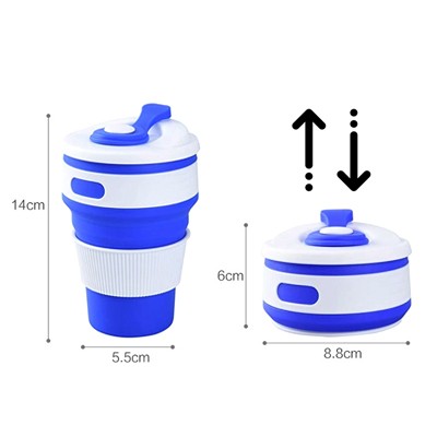Collapsible Silicone Travel Cup - 350ml