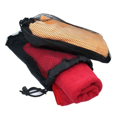 Microfiber Sports Towel with Drawstring Pouch - 80g