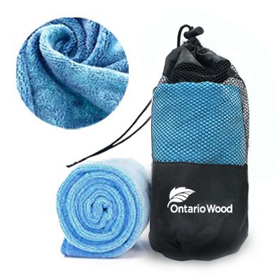 Microfiber Hand Towel with Drawstring Pouch - 120g